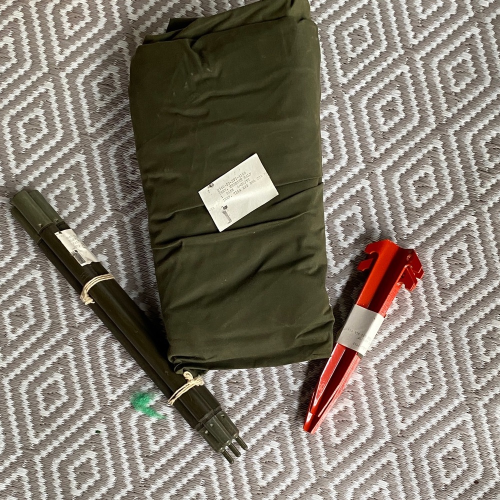 Vintage Military Half Pup Tent ⛺️ New In Box - 1970’s